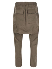 Rick Owens Gray Cotton Casual Pants