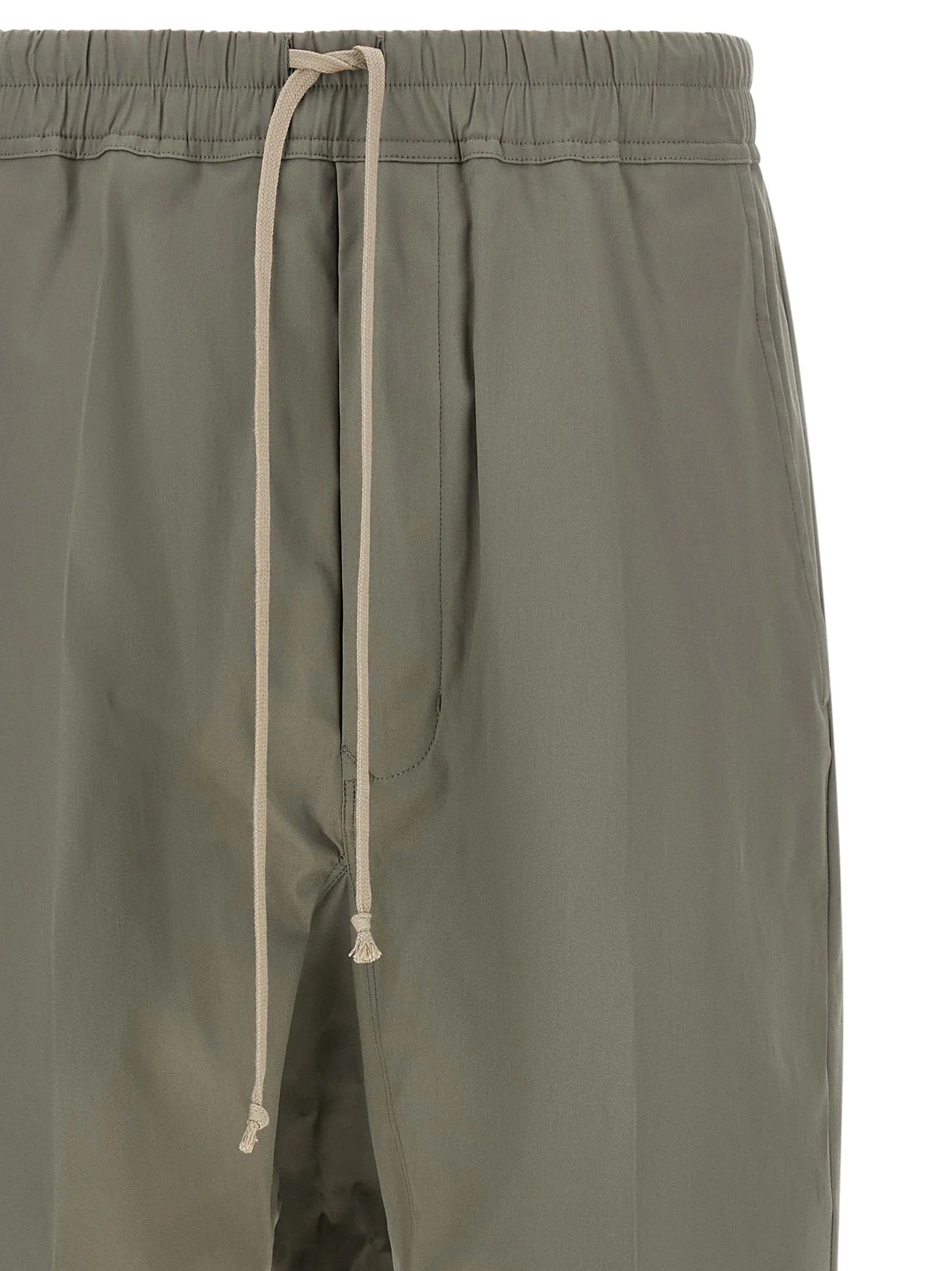 Rick Owens Gray Cotton Cropped Pants