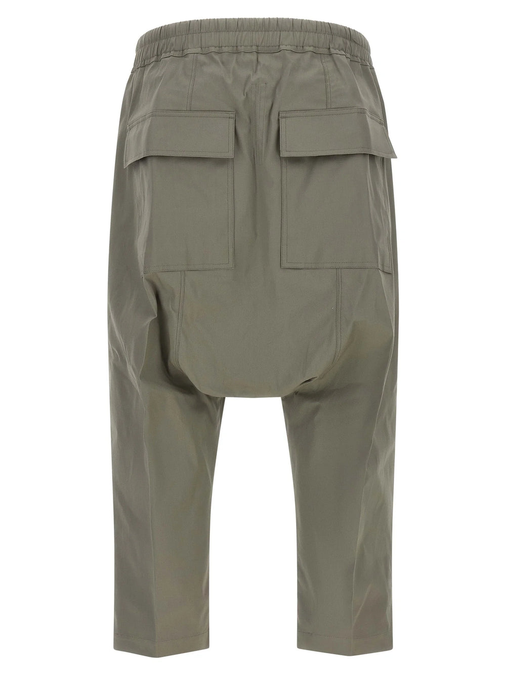 Rick Owens Gray Cotton Cropped Pants
