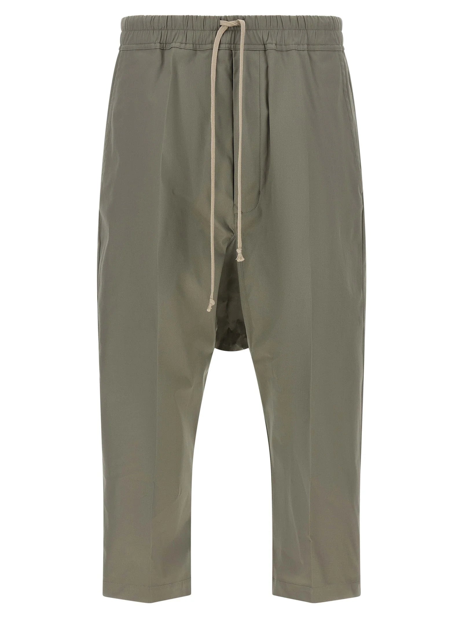 Rick Owens Gray Cotton Cropped Pants