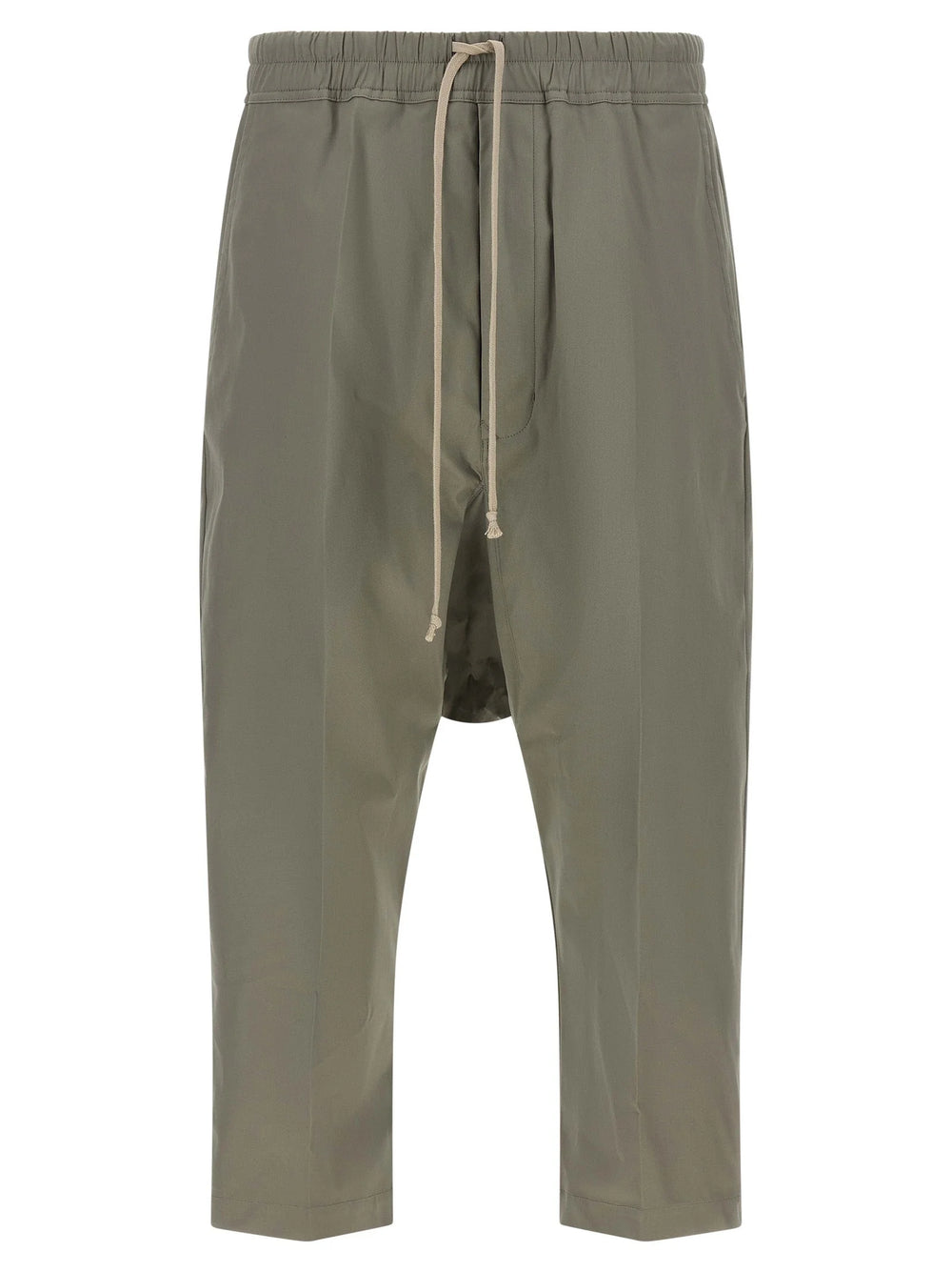 Rick Owens Gray Cotton Cropped Pants