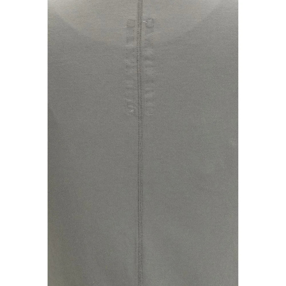Rick Owens Gray Cotton T-Shirt