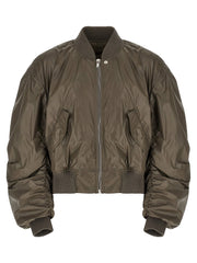 Rick Owens Gray Nylon Bomber