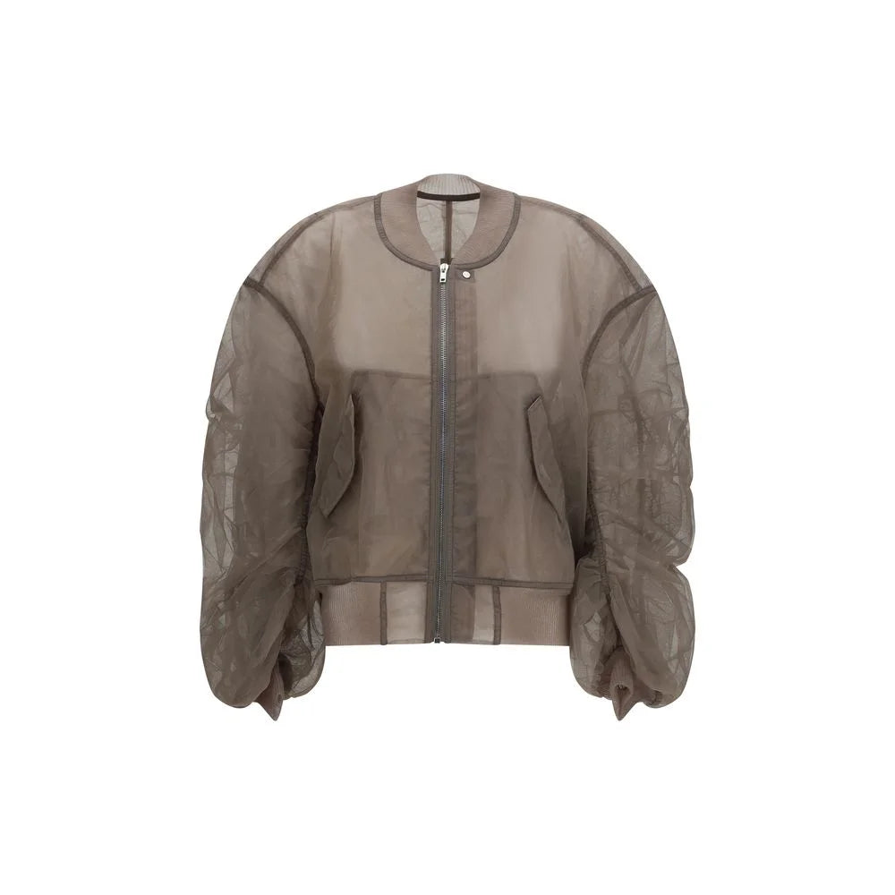 Rick Owens Gray Nylon Bomber - IT38 | S