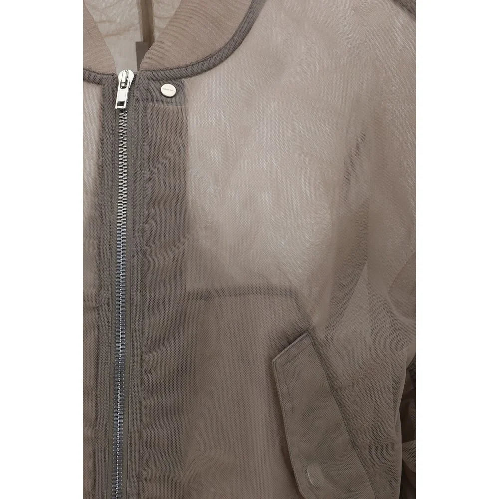 Rick Owens Gray Nylon Bomber - IT38 | S