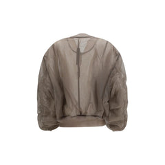 Rick Owens Gray Nylon Bomber - IT38 | S