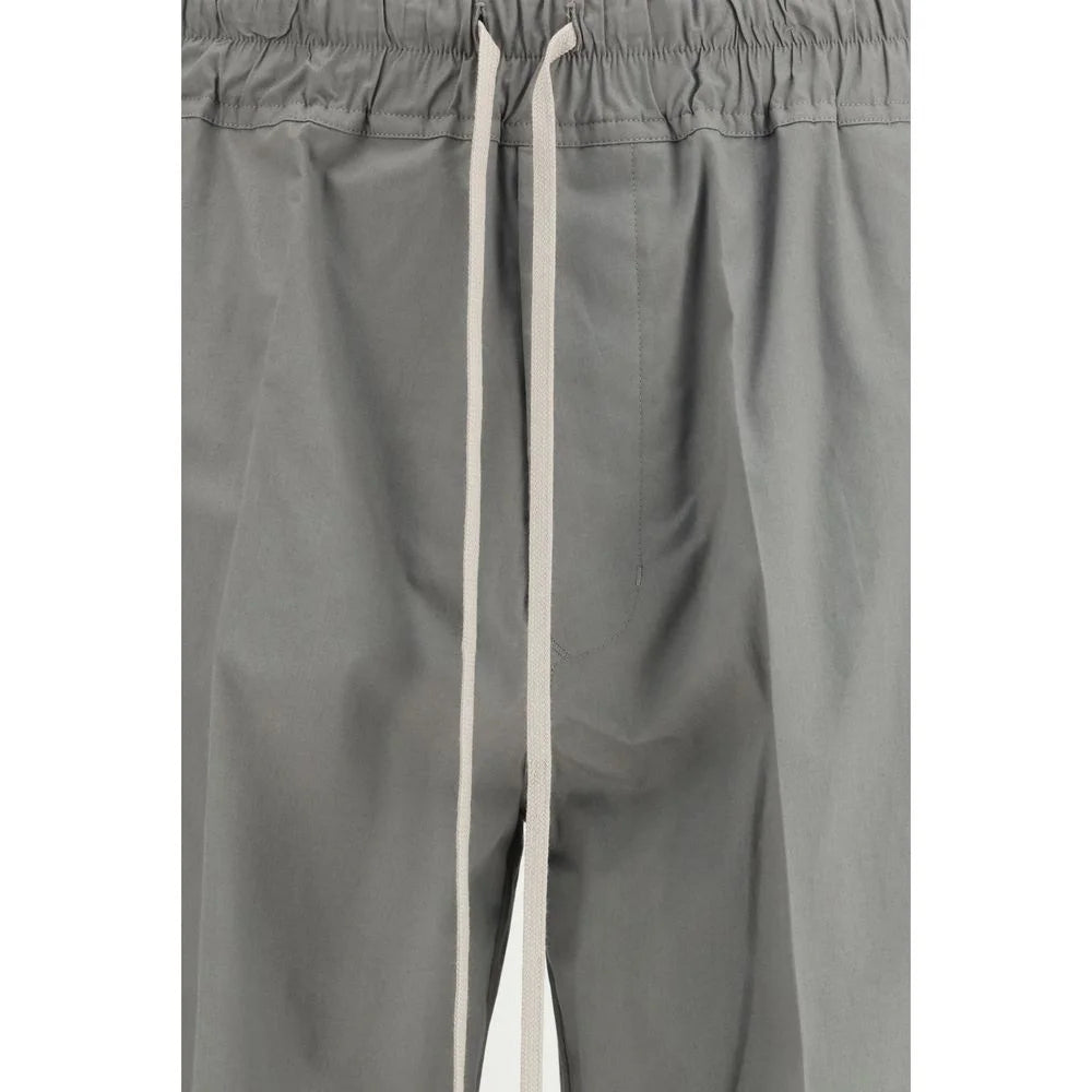 Rick Owens Gray Viscose Casual Pants