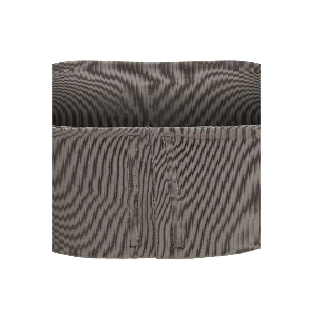 Rick Owens Gray Viscose Sleeveles T-Shirt