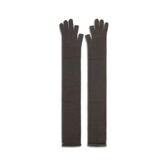Rick Owens Gray Wool Oves Aries Gloves