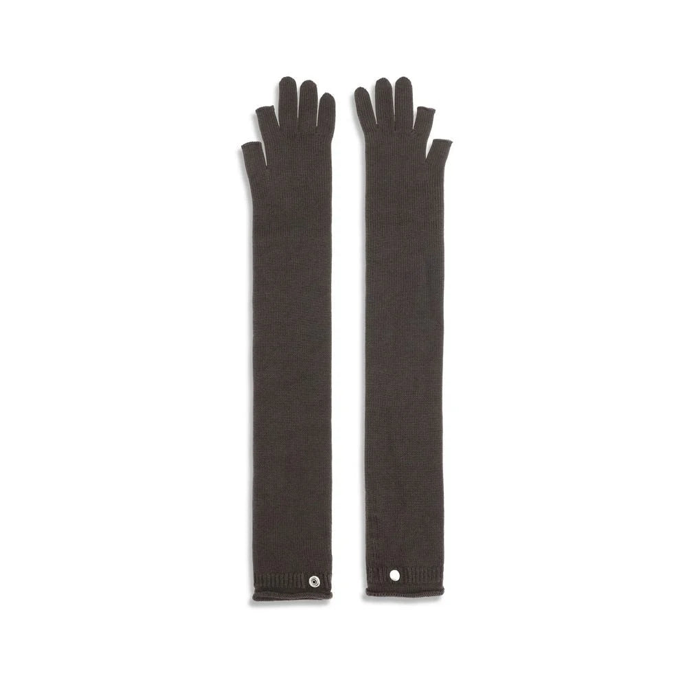 Rick Owens Gray Wool Oves Aries Gloves