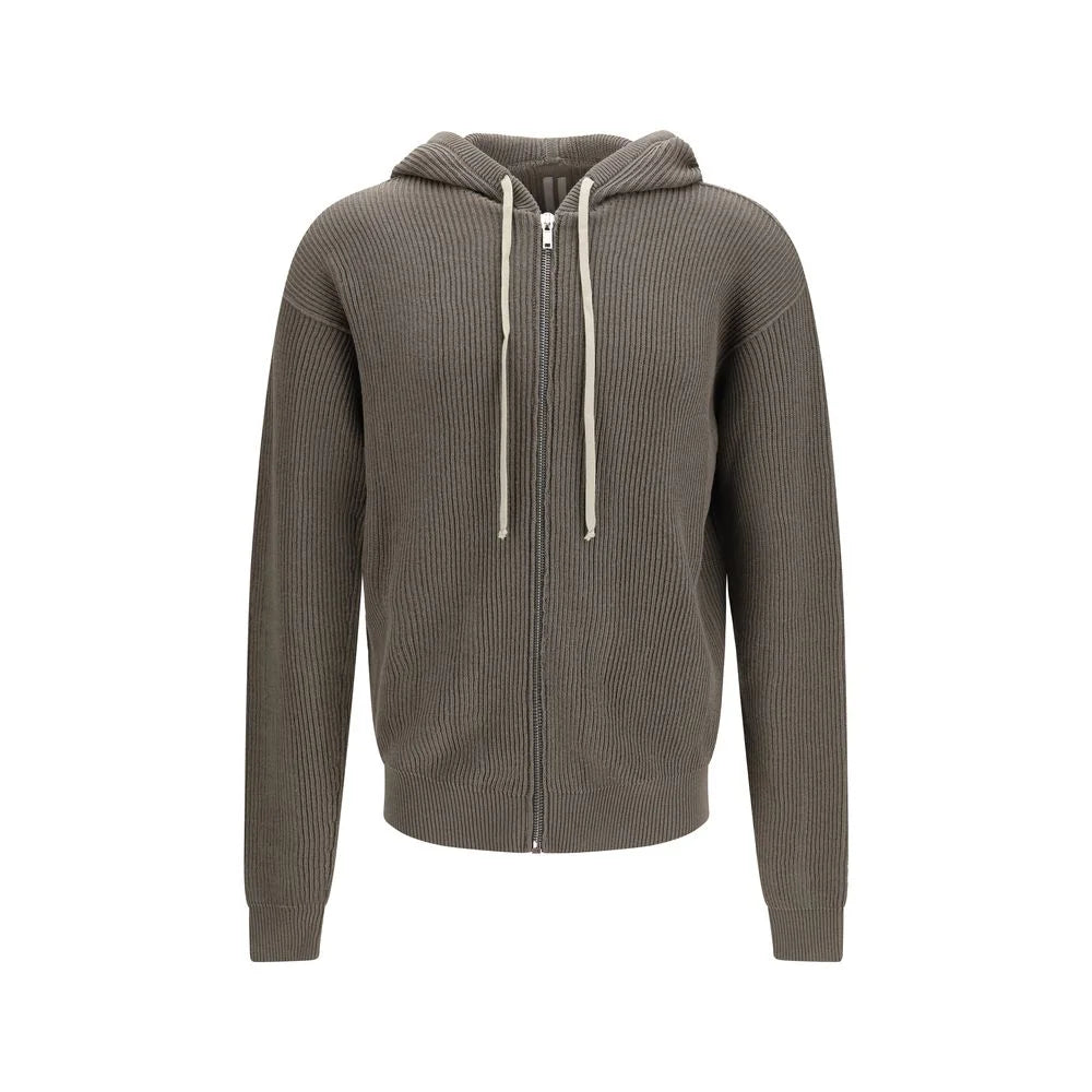 Rick Owens Gray Wool Oves Aries Hoodie