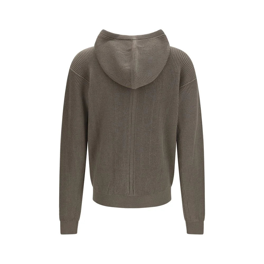 Rick Owens Gray Wool Oves Aries Hoodie