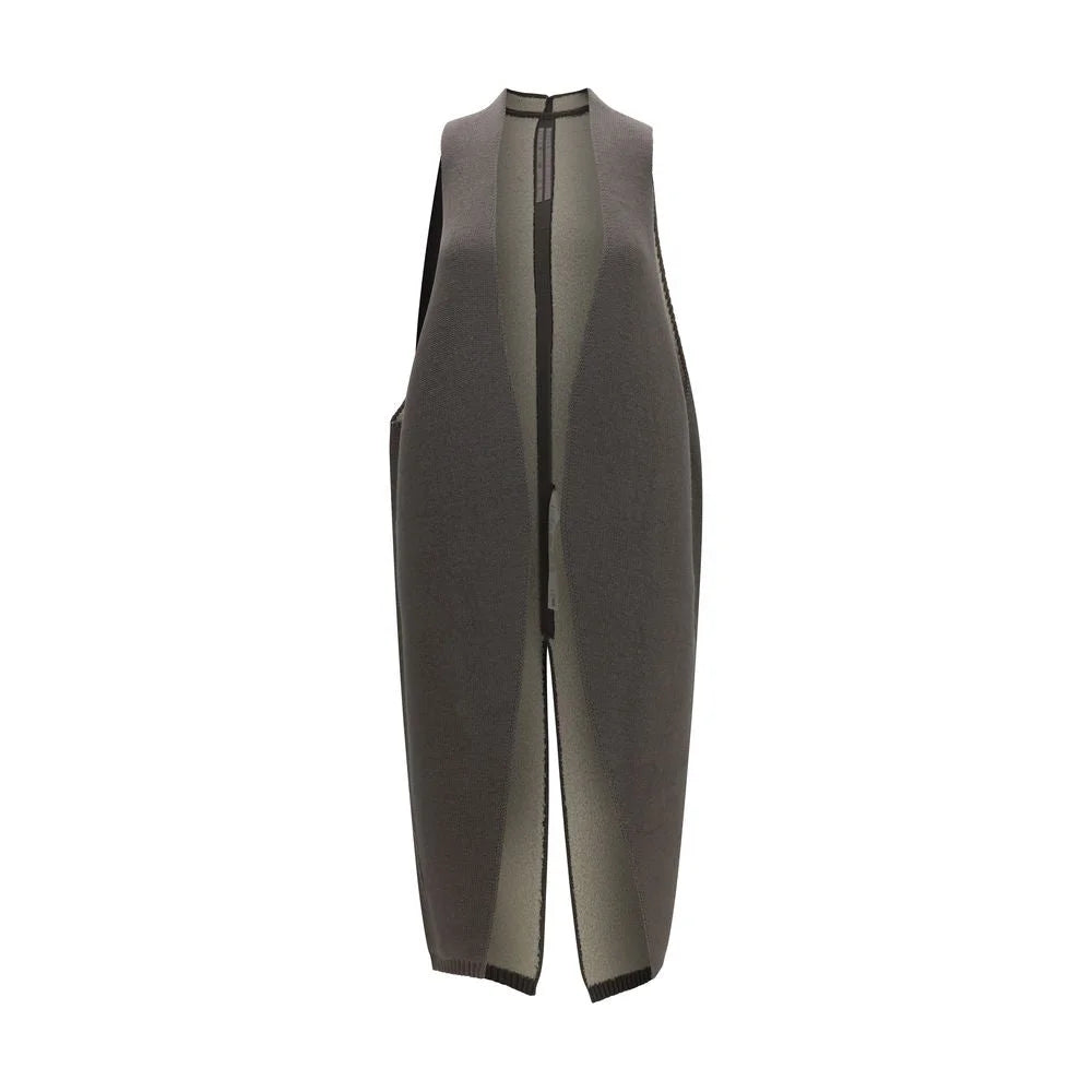 Rick Owens Gray Wool Oves Aries Sleeveless Jacket - M