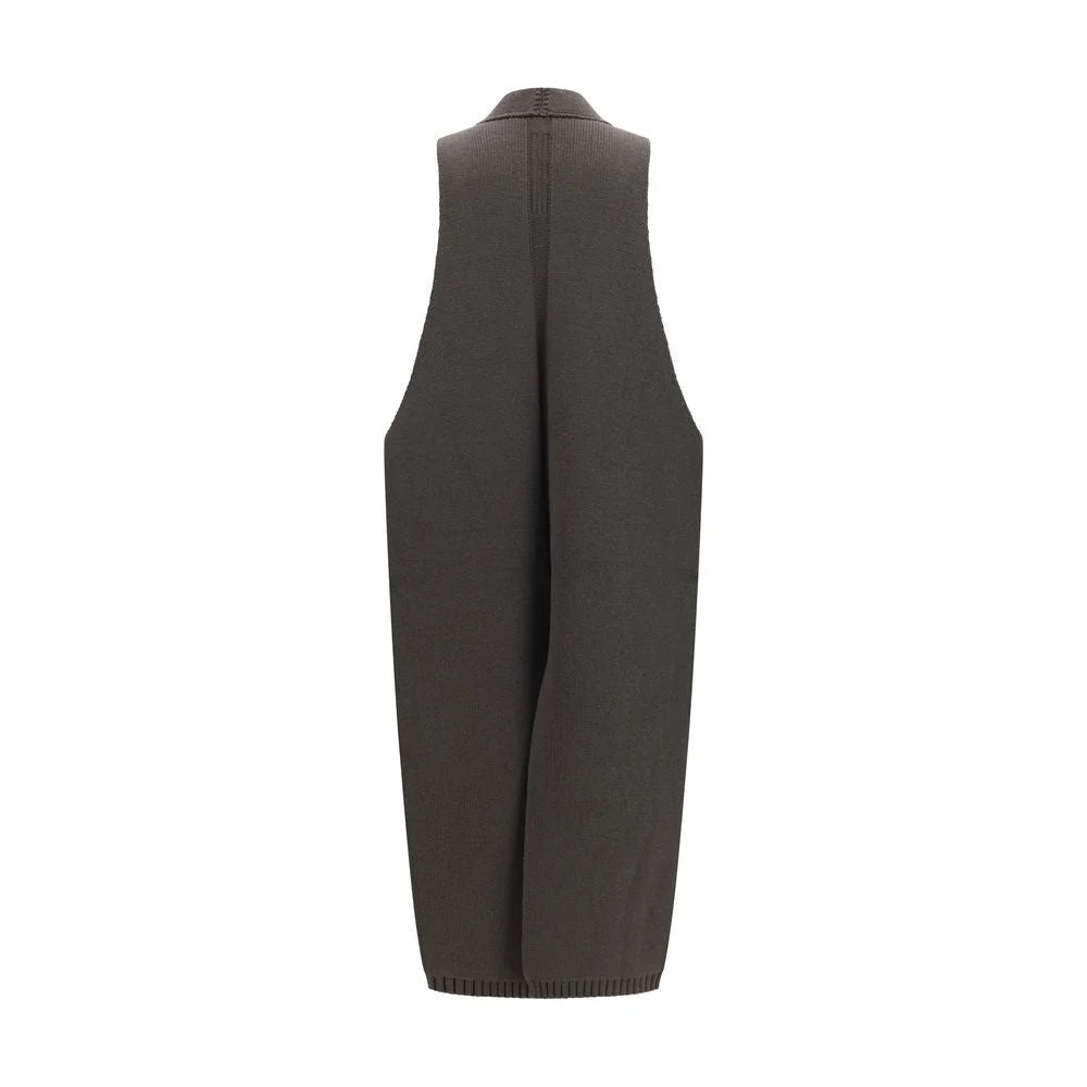 Rick Owens Gray Wool Oves Aries Sleeveless Jacket - M
