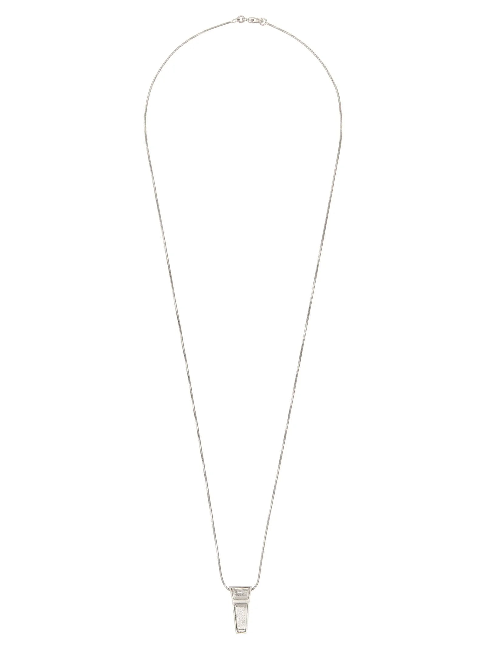 Rick Owens Silver Brass Necklace - One Size