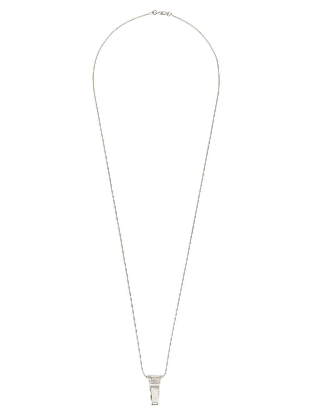 Rick Owens Silver Brass Necklace - One Size