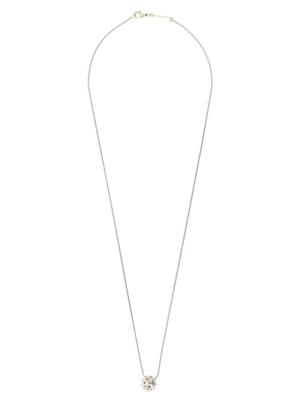 Rick Owens Silver Brass Necklace - One Size