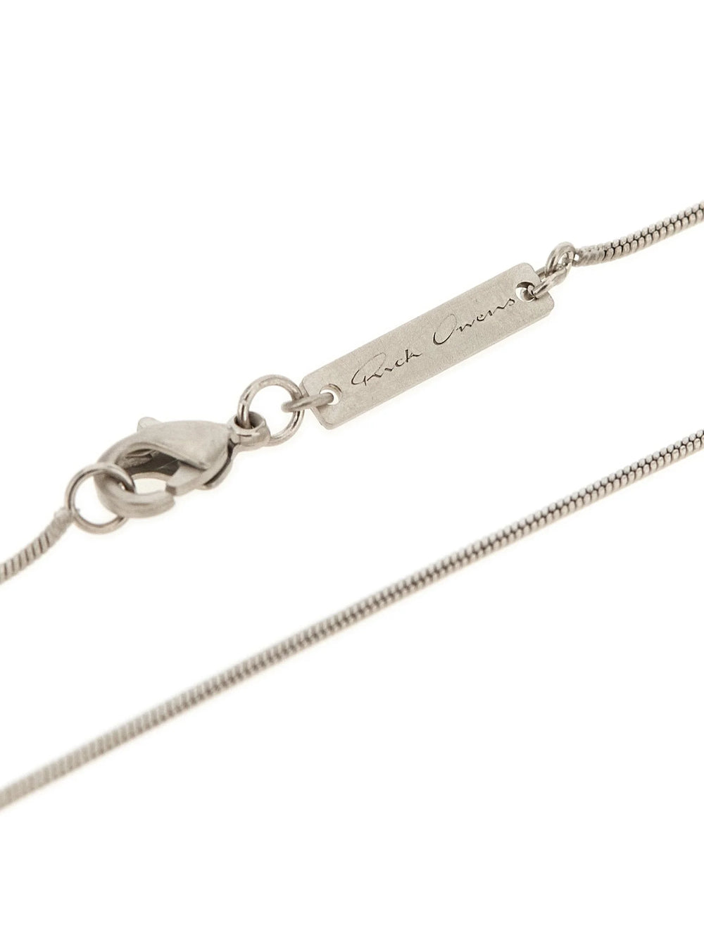 Rick Owens Silver Brass Necklace - One Size