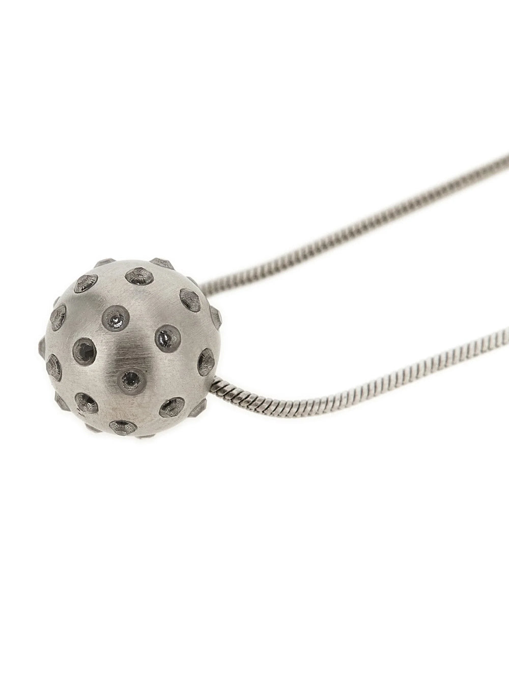 Rick Owens Silver Brass Necklace - One Size