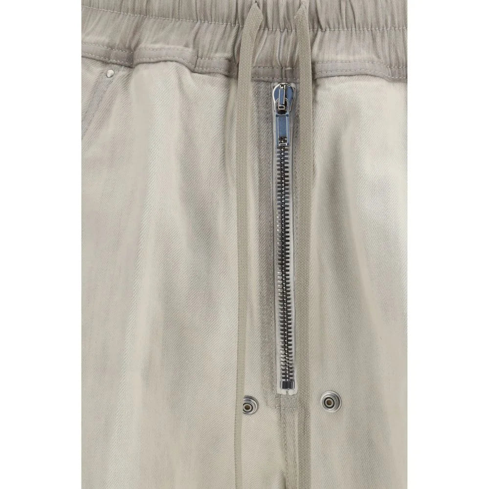 Rick Owens White Cotton Casual Pants - IT48 | M