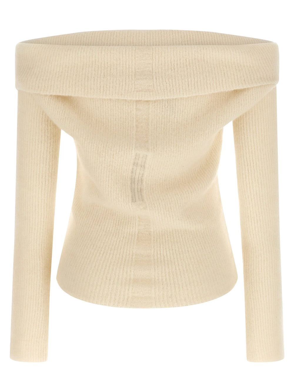 Rick Owens White Wool Cardigan - M