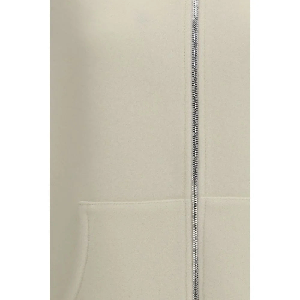 RIER Beige Fleece Wool Sleveless Jacket