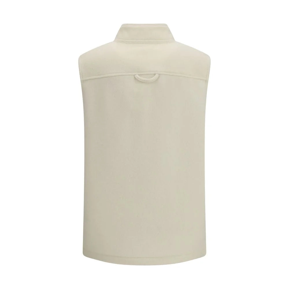 RIER Beige Fleece Wool Sleveless Jacket