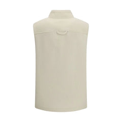 RIER Beige Fleece Wool Sleveless Jacket