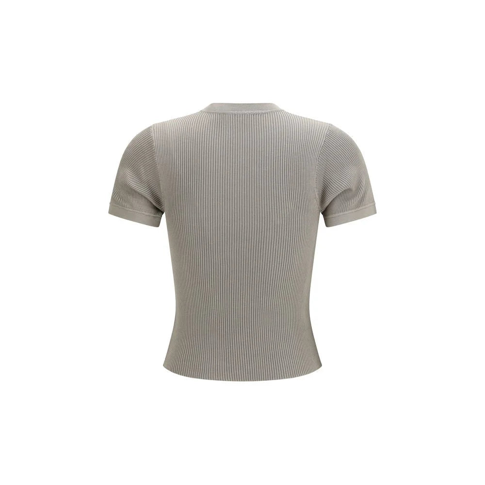 RIER Beige Silk T-Shirt
