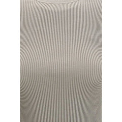 RIER Beige Silk T-Shirt