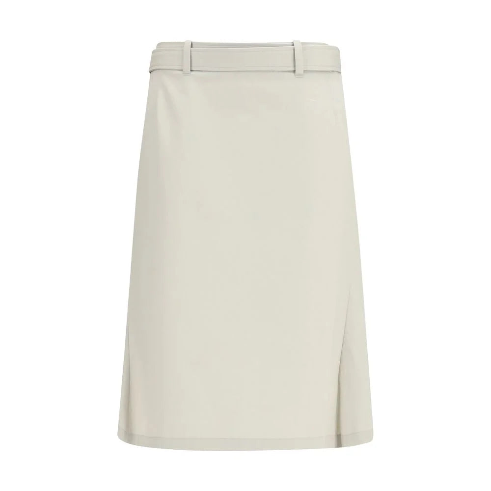 RIER Gray Cotton Long Skirt