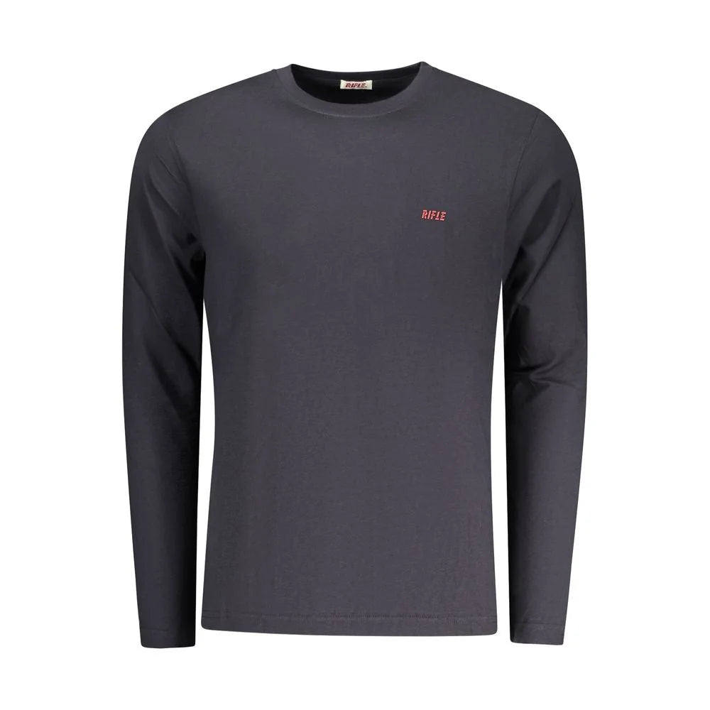 Rifle Blue Cotton Men T-Shirt