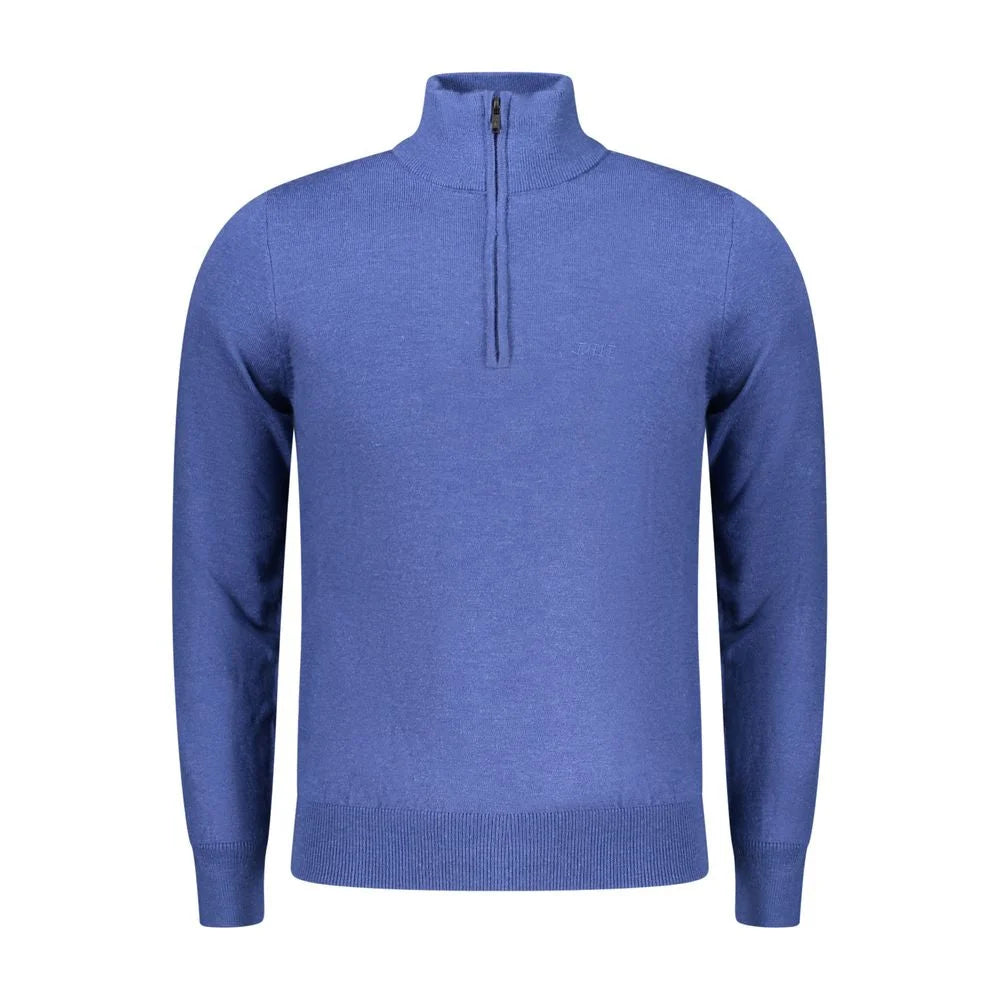Rifle Blue Wool Men Sweater - Sweaters