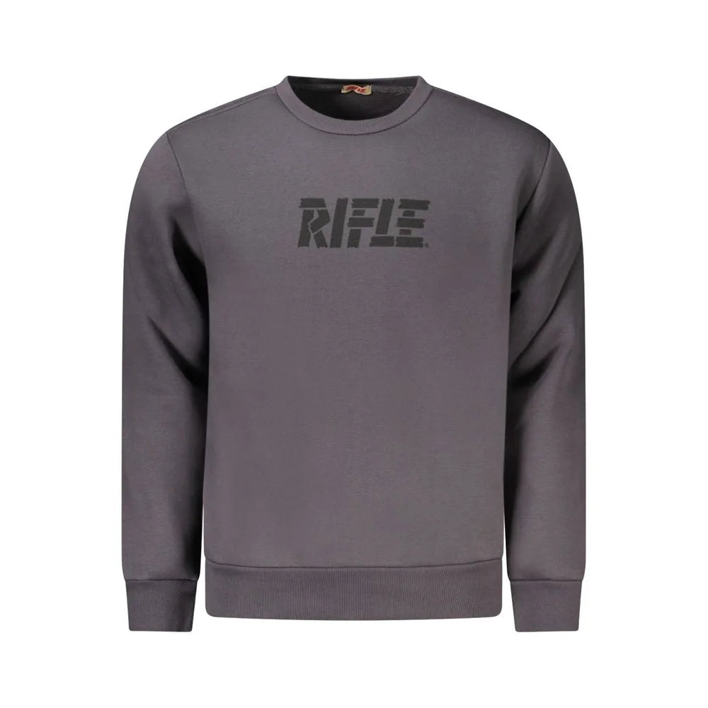Rifle Gray Cotton Sweatshirt - Sweatshirts