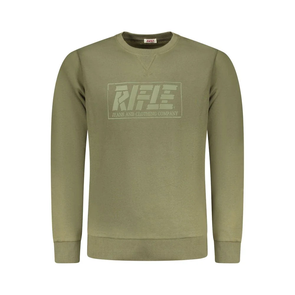 Rifle Green Cotton Men Sweater