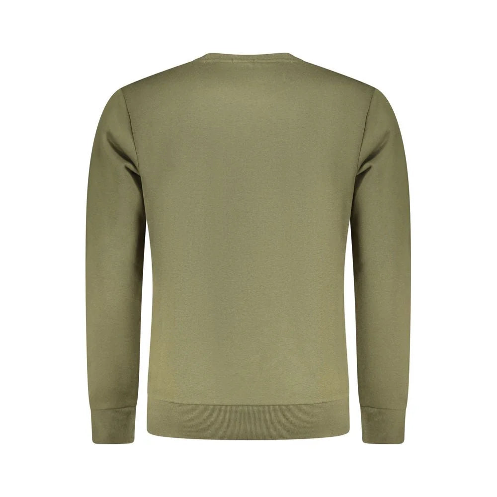 Rifle Green Cotton Men Sweater