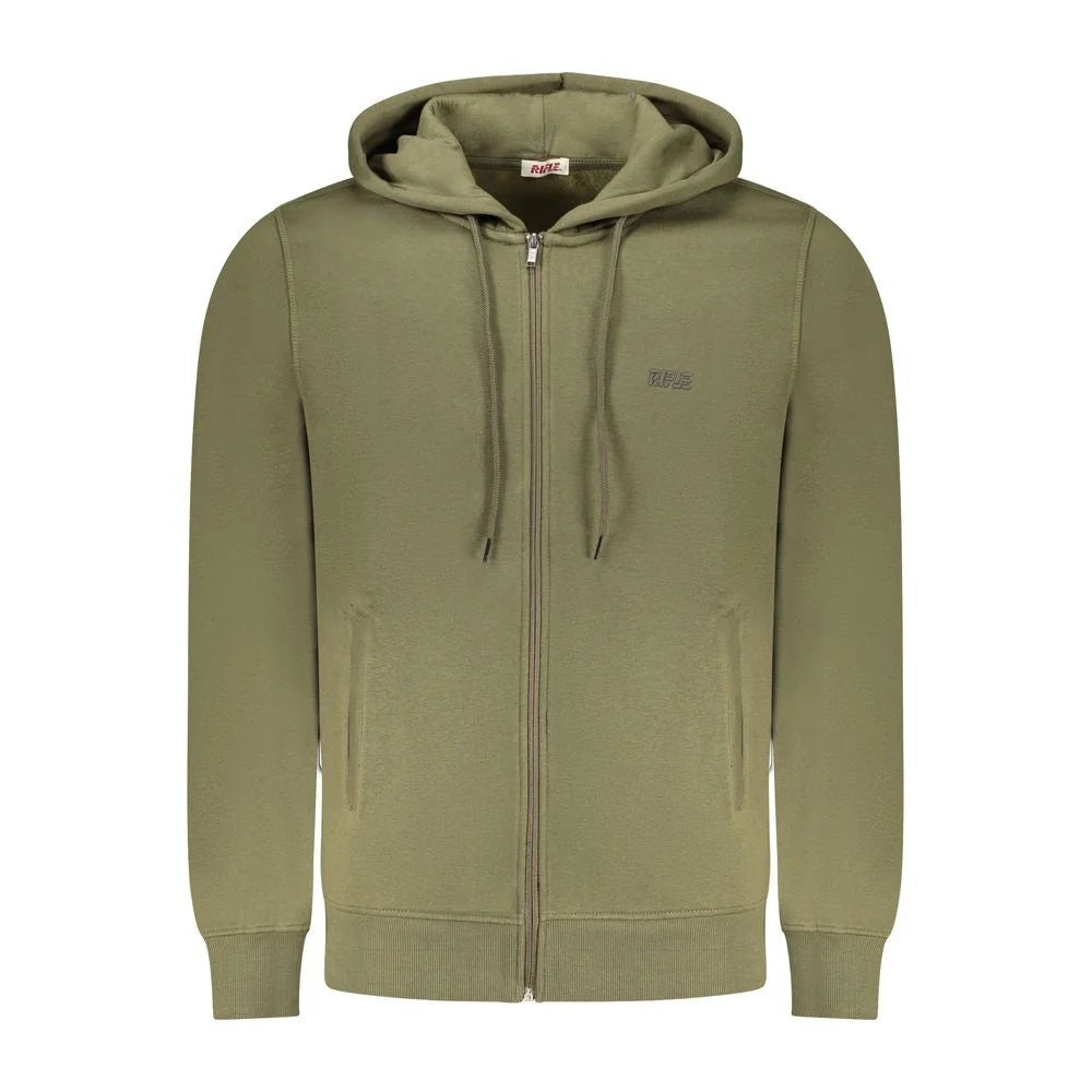 Rifle Green Cotton Men Sweater - Hoodies
