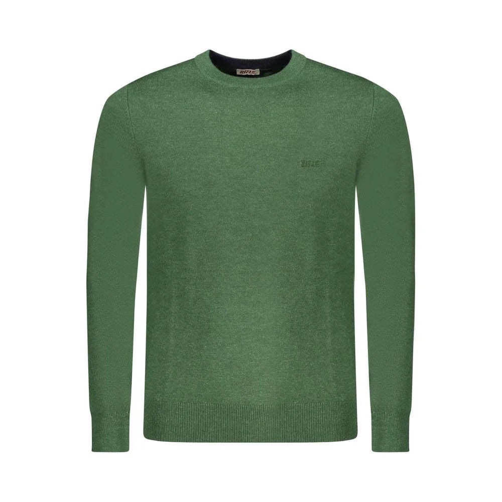Rifle Green Wool Men Sweater - XL