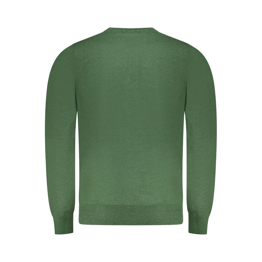 Rifle Green Wool Men Sweater - XL