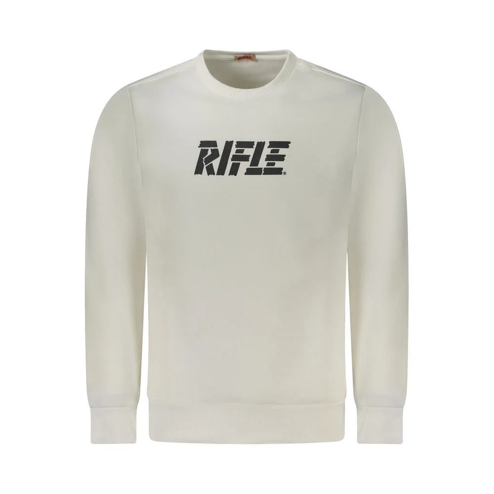 Rifle White Cotton Sweatshirt - Sweatshirts
