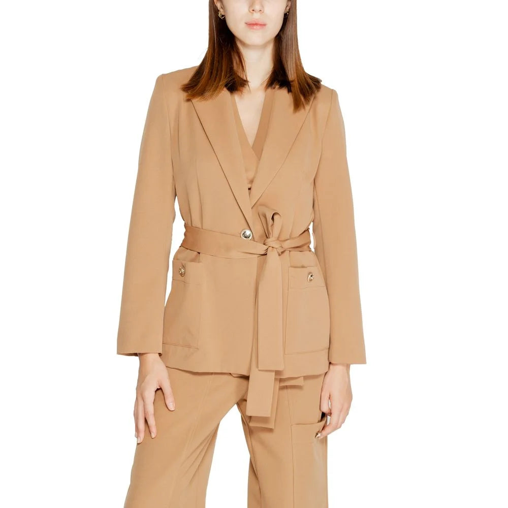Rinascimento Beige Polyester Blazer - Coats & Jackets