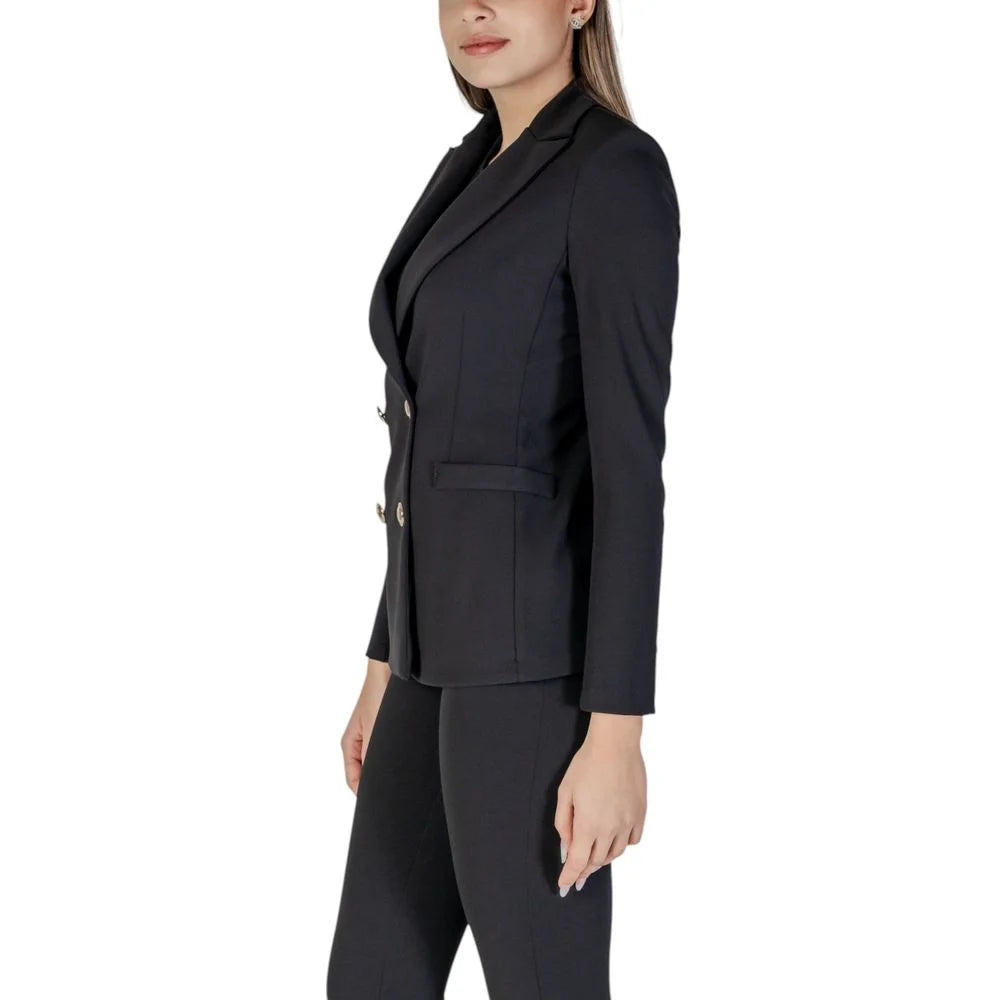 Rinascimento Black Polyester Blazer - XL