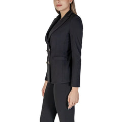 Rinascimento Black Polyester Blazer - XL