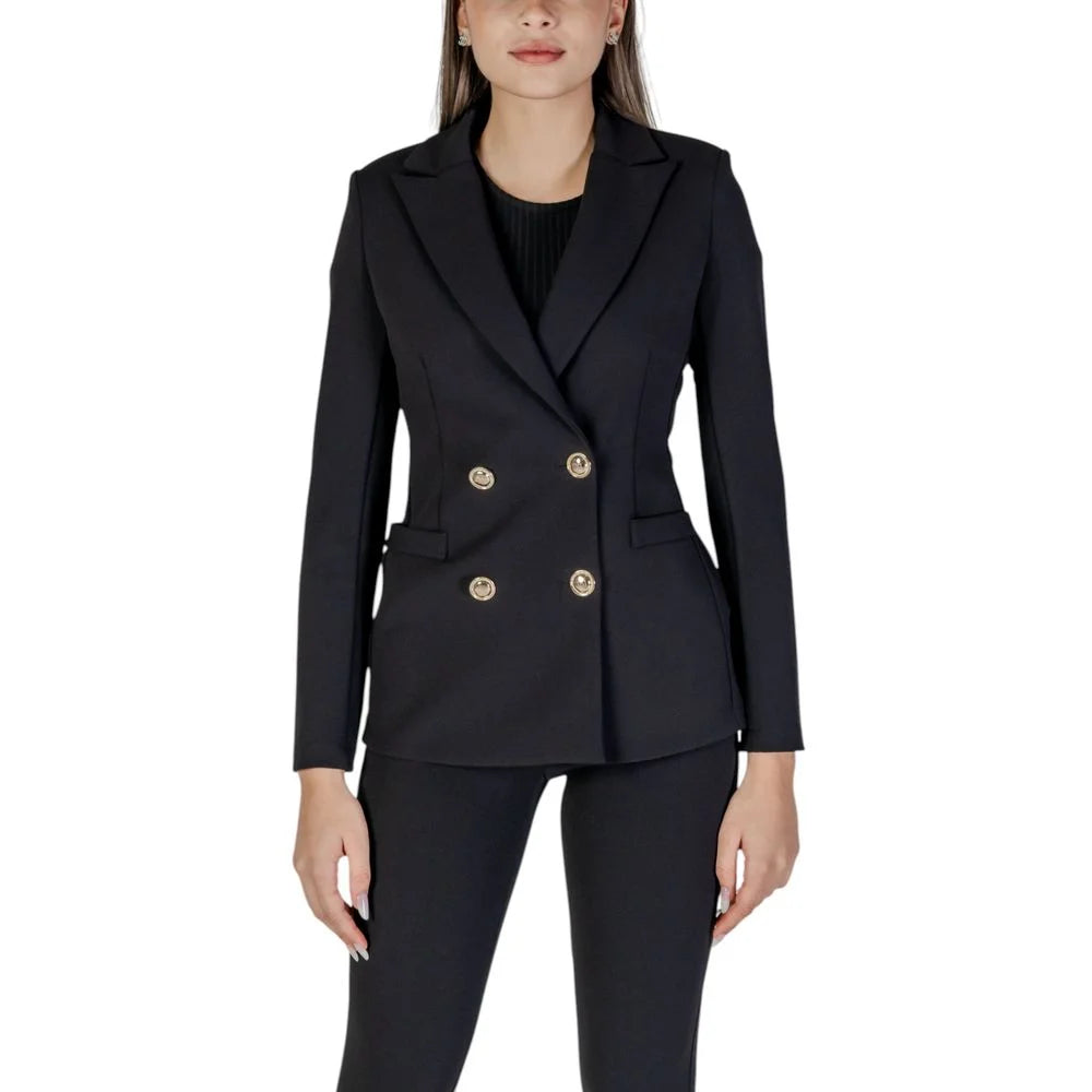 Rinascimento Black Polyester Blazer - XL