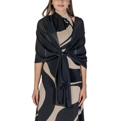 Rinascimento Black Polyester Scarf - Scarves & Shawls