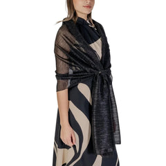 Rinascimento Black Polyester Scarf - Scarves & Shawls