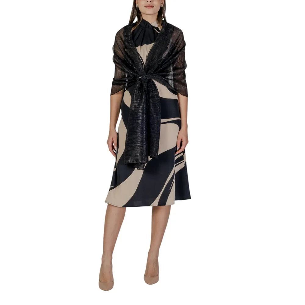 Rinascimento Black Polyester Scarf - Scarves & Shawls