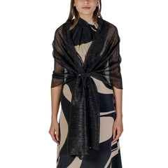 Rinascimento Black Polyester Scarf - Scarves & Shawls