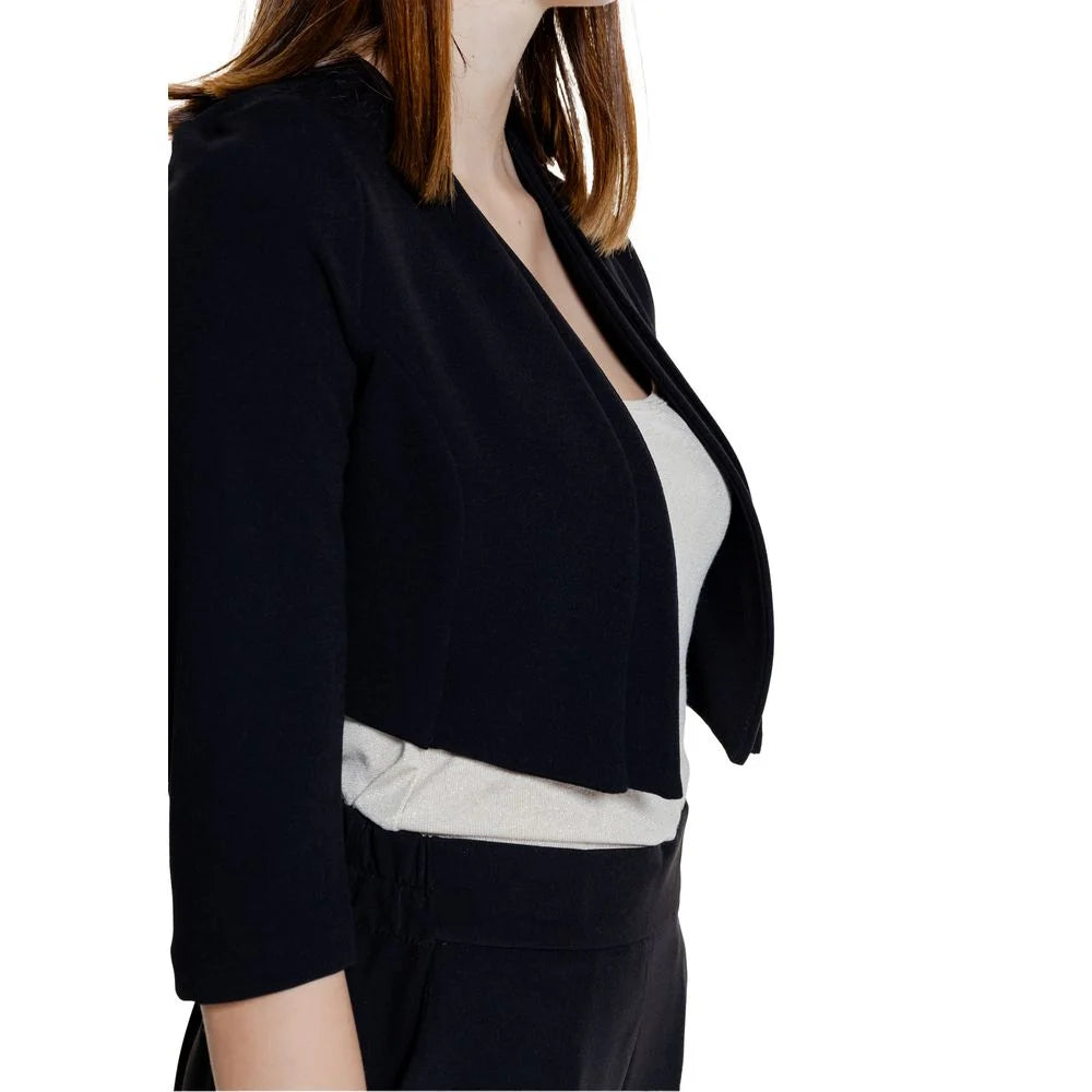 Rinascimento Black Polyester Sweater - Bolero Jackets