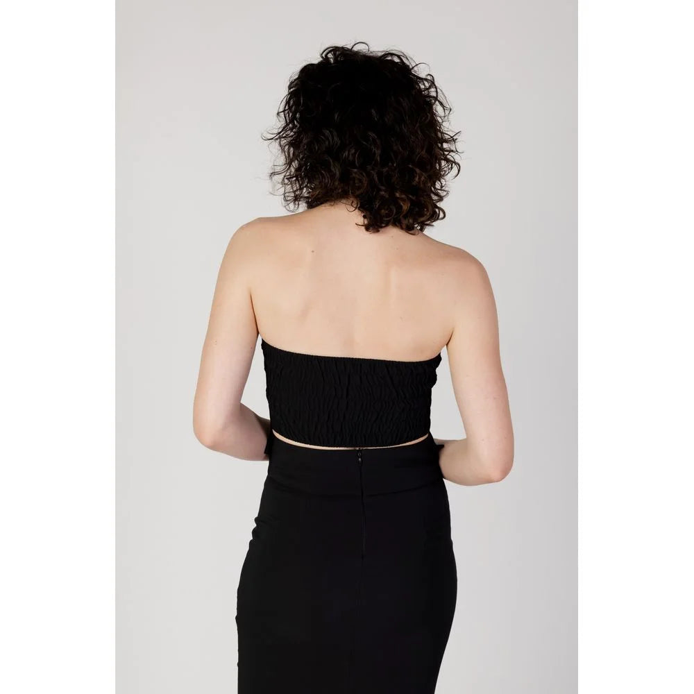 Rinascimento Black Polyester Top - IT42|M
